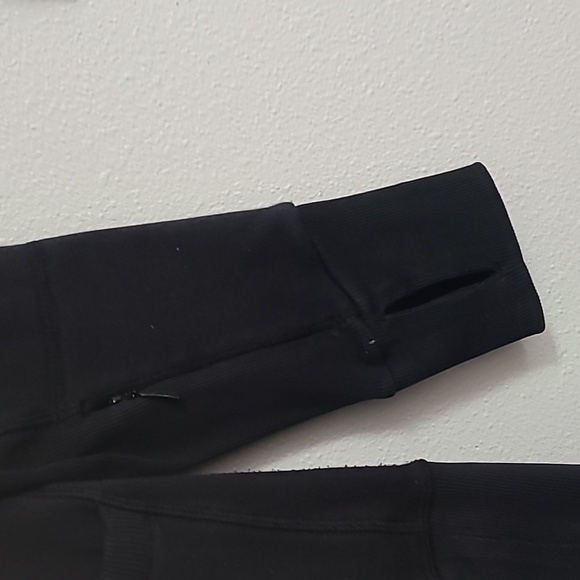 Athleta Black Long Hooded Jacket Size XL - Picture 3 of 7